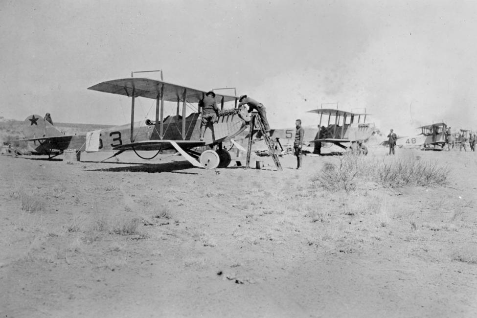 HistClassroom's tweet photo. On This Day in History in 1916, First U.S. air combat mission begins. https://t.co/1wkCQvMLOM https://t.co/Iw0HybsFUf
