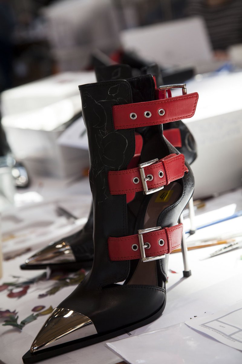 alexander mcqueen caged ankle boots