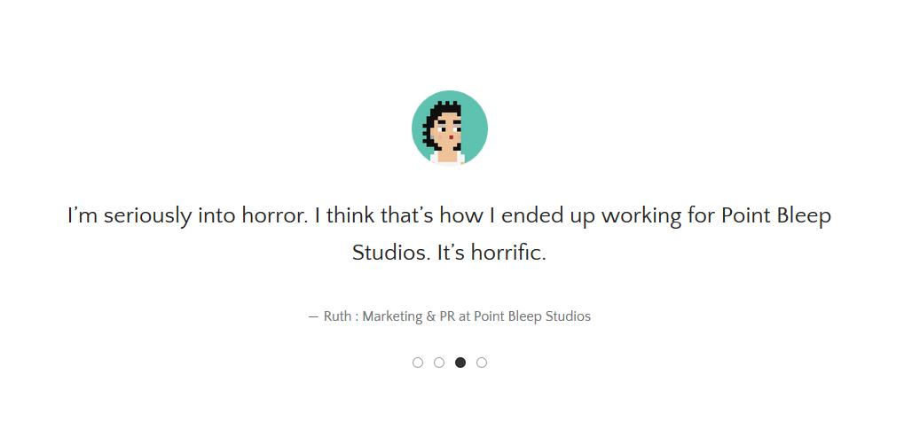 Ruthie_Writes's tweet photo. Loving my new bio @pointbleep! #newjob #horror #pixelart https://t.co/8bsgbfgHHj