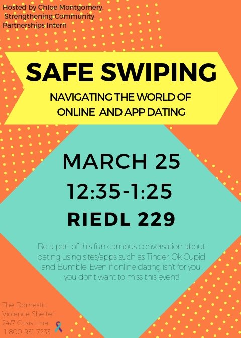 campus_advocate's tweet photo. Join us for a conversation about online/app dating! https://t.co/2cNMDCMPjA