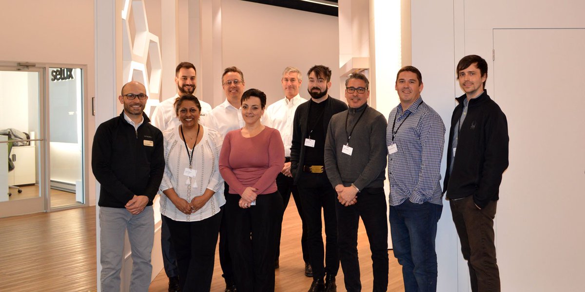 SeluxCorp's tweet photo. Today, guests from Pacific Lighting Systems came all the way from Washington state to visit our Innovation Center and learn about our latest products. Thanks for coming! #icagents #innovation #beinspired https://t.co/k6A2SNJOH0