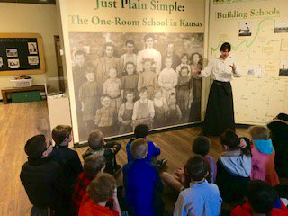 andussCHE's tweet photo. Thanks to @CedarPTO Take Stock, our students got to live history at @JoCoMuseum Lanesfield School! We used the experience to compare and contrast how things like communities, technology, and communication have evolved over time! #realworldlearning https://t.co/l9pa4kCwpb