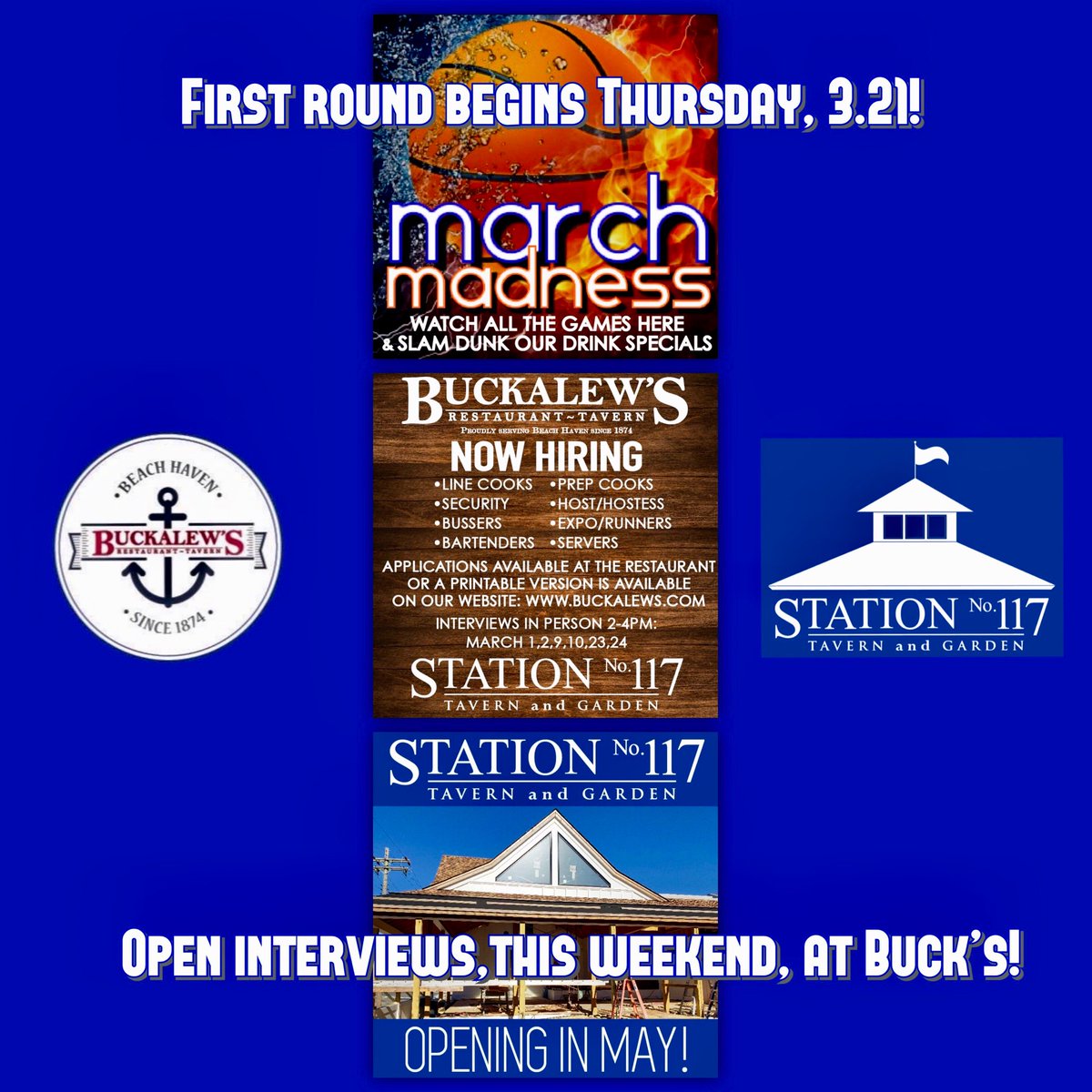 <a href="/Buckalews/">Buckalew's</a> #LBI #beachhaven 
For direct application: buckalews.com/ContactForm.as…