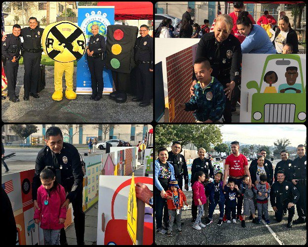 SpeakOutLA1's tweet photo. Great event #MurchisonElementary w #SafeMoves & @LADOTSafeRoutes teaching kids about pedestrian/traffic safety. Kids so happy to be with LAPD helping out. @LAPDRuby @LabradaAl @LAPD_CSP https://t.co/jfN9Vefve7