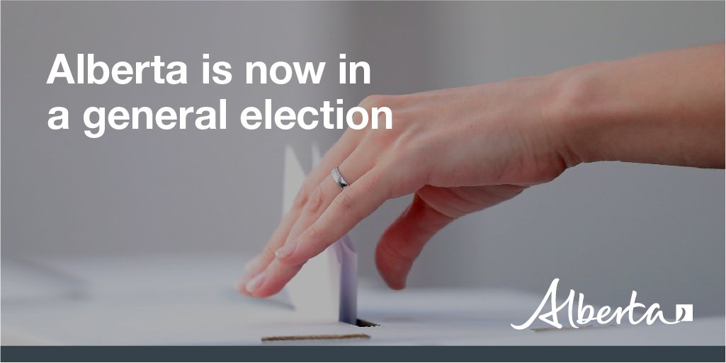 There will be a general election in Alberta on April 16. Government services remain available but this account will post less often. Learn more about our election communication policy at alberta.ca/election. For assistance, please call 310-0000 or send us a direct message.