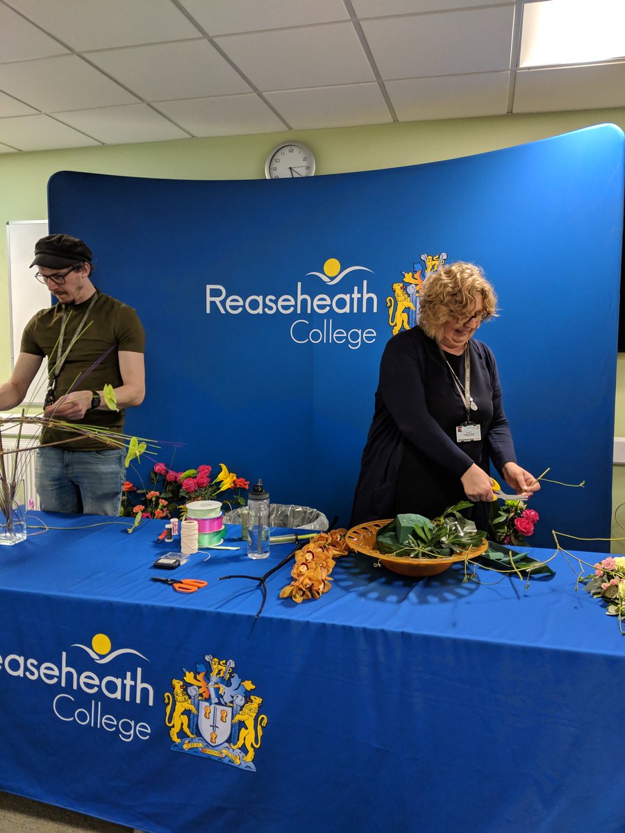 RHC_Floristry's tweet photo. Preparing to welcome local #youngfarmers and looking forward to sharing #floristryskills @Reaseheath https://t.co/6PkpgL8VaK