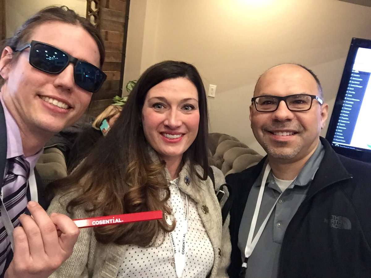 MeganM514's tweet photo. Hangin’ in the @Cosential lounge! Learning about the Outlook integration updates coming in May! 

#serchorizon #SmpsSerc https://t.co/J4US5Z2W1D