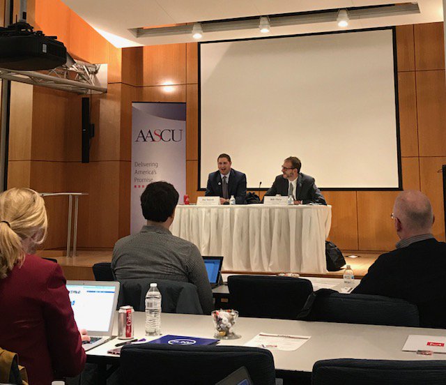 The mere fact that you want to support and ultimately assist and provide an education environment free of discrimination for someone who has experienced sexual assault does not mean you are anti-due process - Bill Thro, Chief Legal Counsel <a href="/universityofky/">University of Kentucky</a> #titleix #AASCUComm