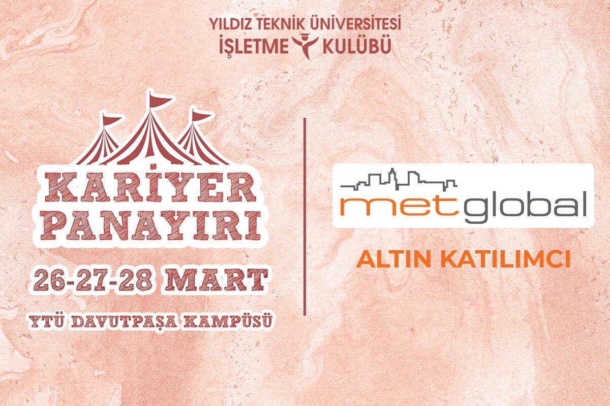 yildizik's tweet photo. Met Global, Altın Katılımcı olarak 26-27-28 Mart’ta Kariyer Panayırı’nda! #kariyerpanayiri
https://t.co/K0QSS1izKA
Okul dışı katılım: https://t.co/4qu1mJz7Dk https://t.co/jna370OdjT