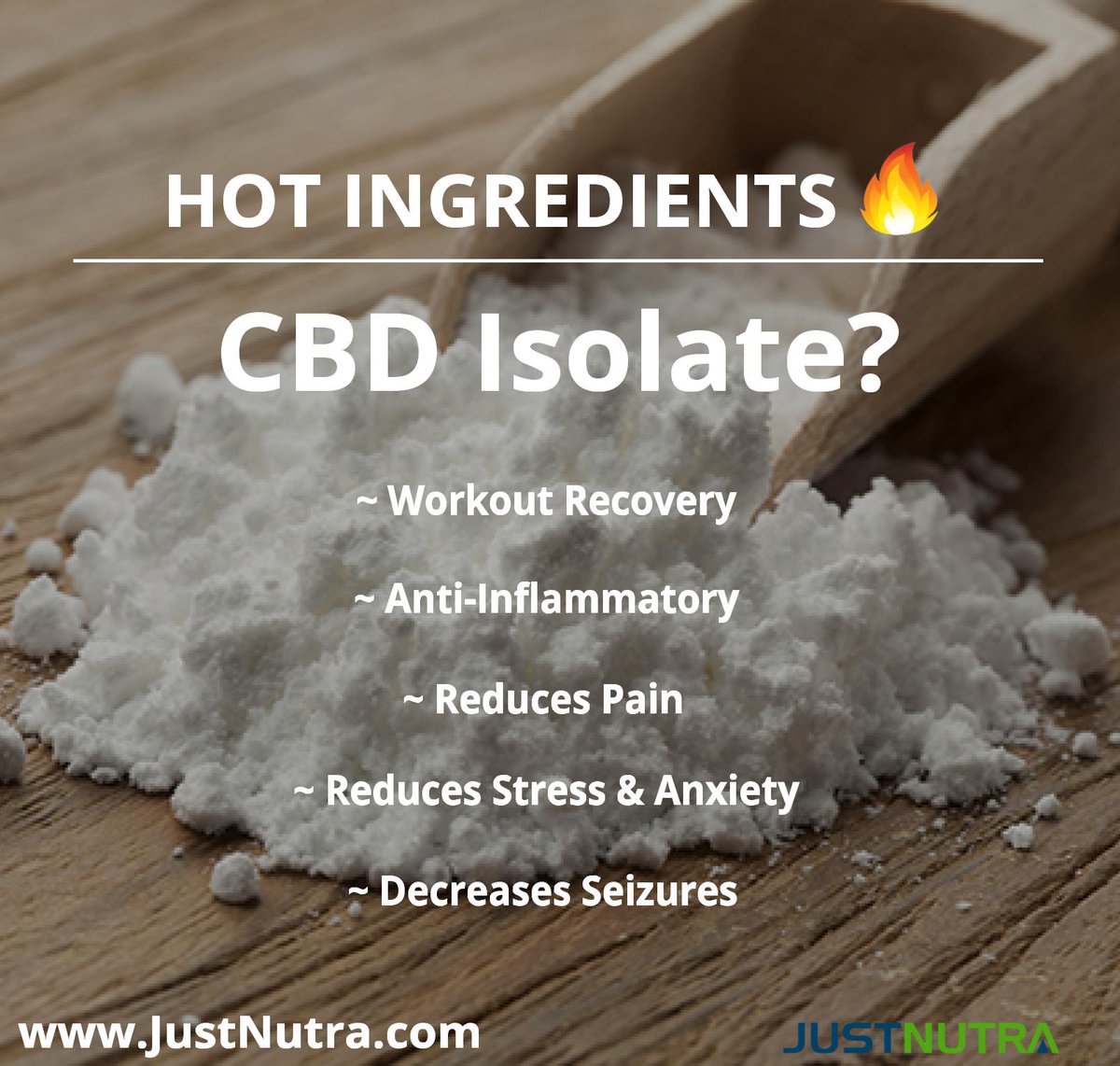 JUSTNUTRA's tweet photo. More and more companies are using CBD as an ingredient within their products. CBD is a fantastic ingredient to use in muscle recovery powders, collagen powders, proteins, etc. What product would you add CBD to?
#CBD #cbdisolate https://t.co/HOPMLsJjpR