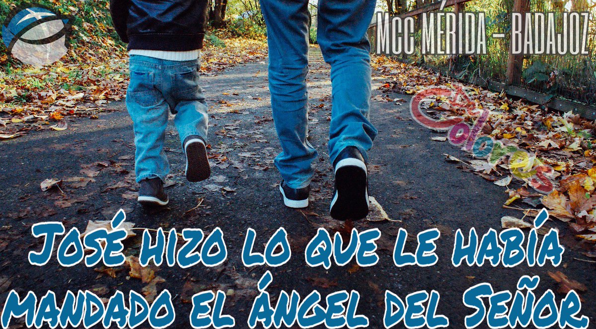 Señor, hoy que celebro la fiesta de quién fue tu padre te pido que también me lo des como padre mío, para que como a ti, me cuide, me eduque y me proteja y así un día, conducido por él, llegue a la vida eterna con él, seré y viviré feliz y #DeColores🌈
