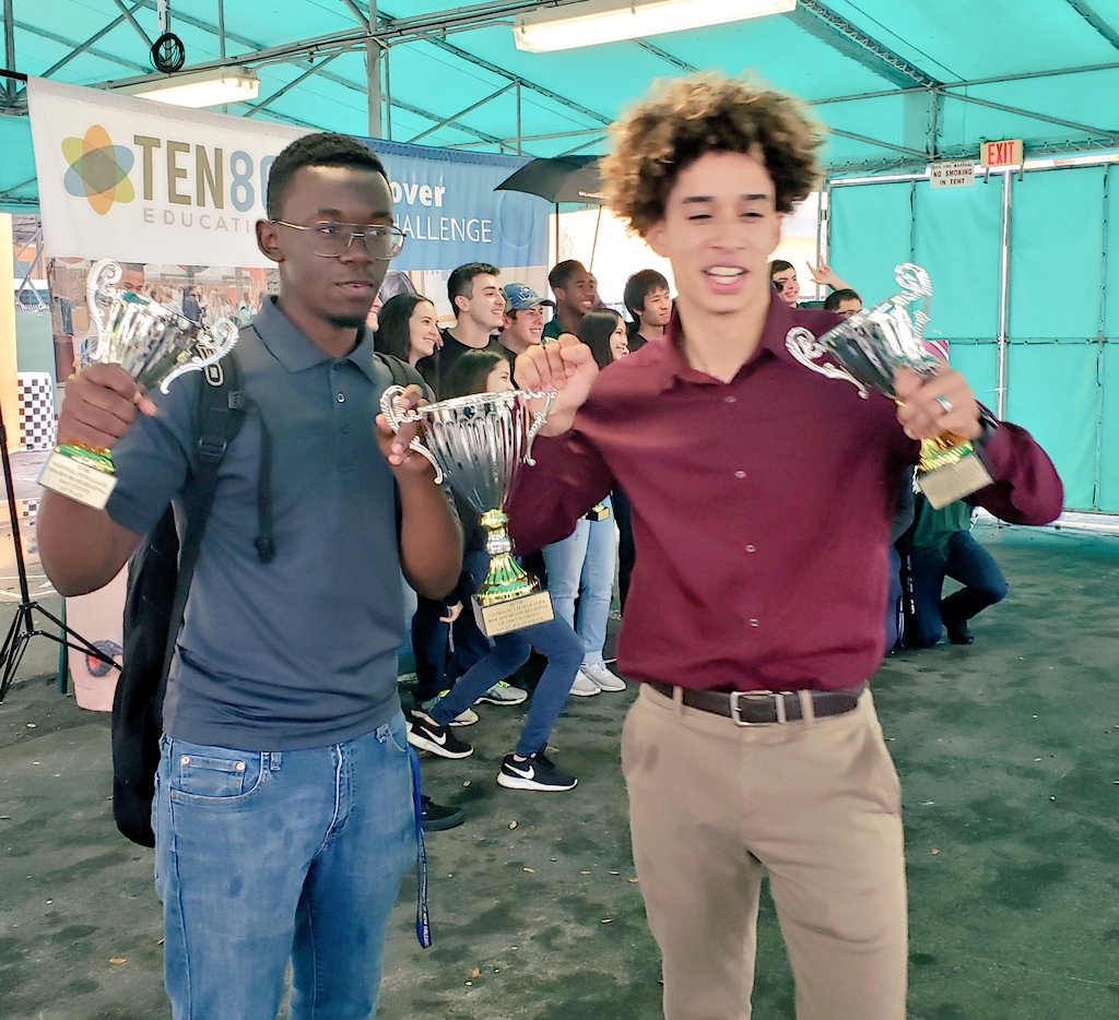 PhySciJMAST's tweet photo. Great day @Ten80Ed #mastandfurious wins 3 trophies including first overall. #mast1819 #STEM @MDCPS https://t.co/HPeJj3TUqm