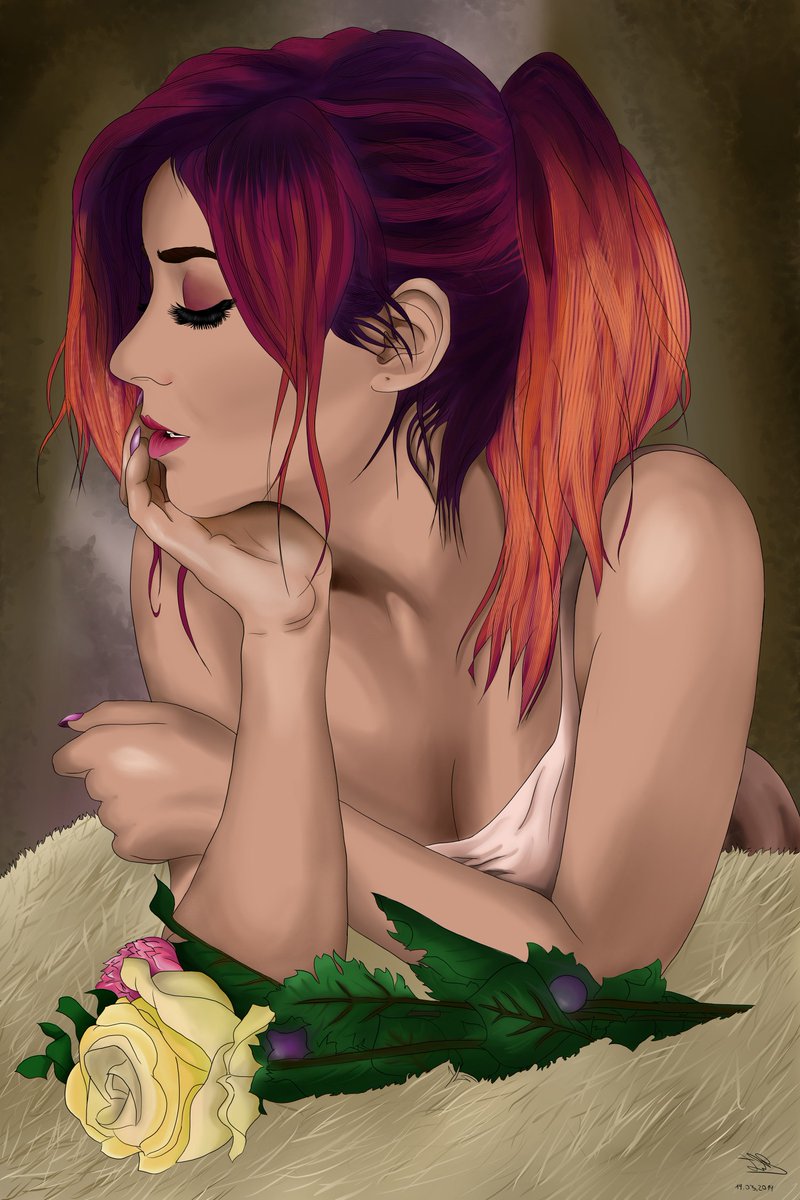 marcel_libbe's tweet image. Endlich fertig mit dem kolorieren. 😁🥰
Porträt von @AnniTheDuck