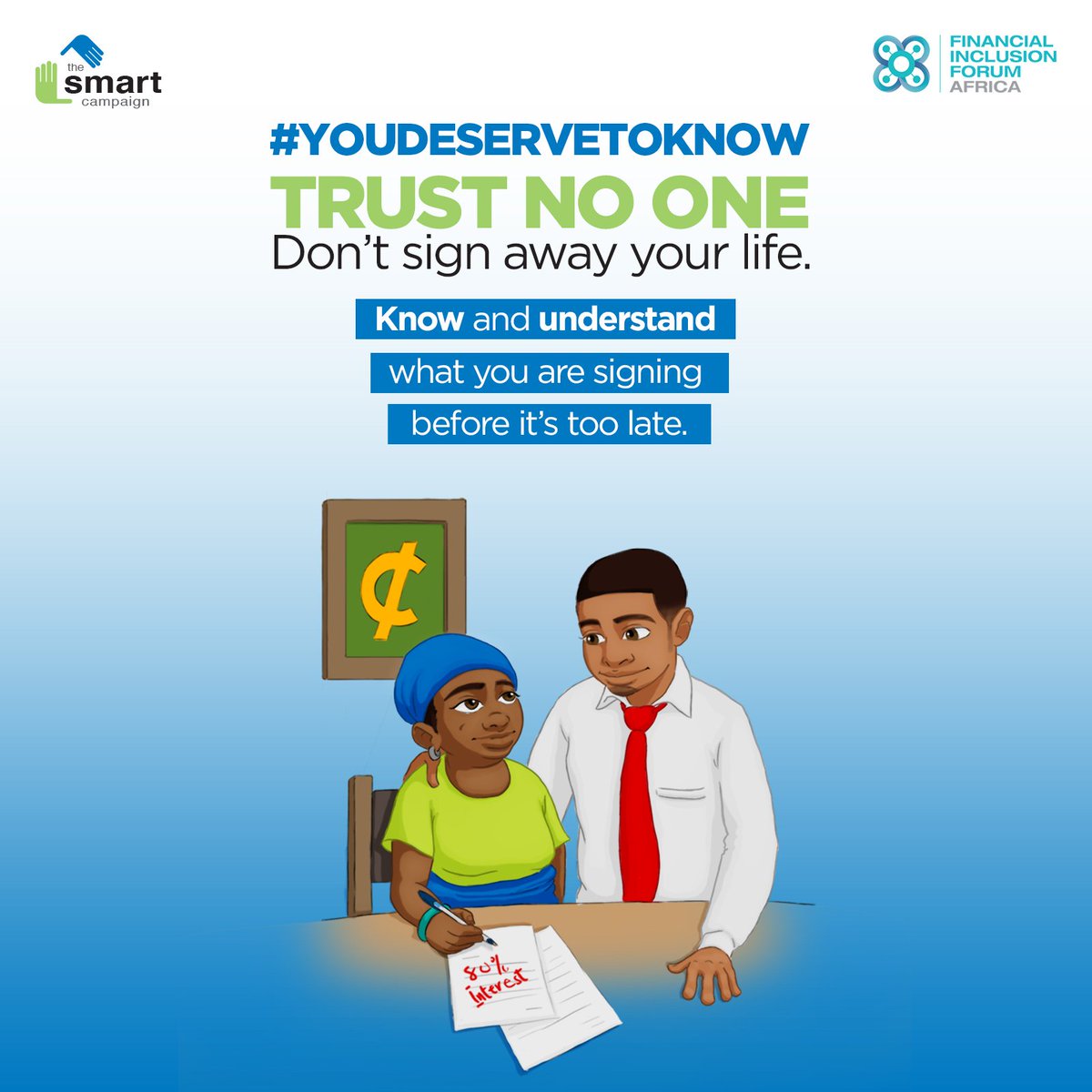 SmartCampaign_'s tweet photo. What are you entitled to know about your bank or #microfinance loan? Tune in to Adom 106.3 FM Thursdays at 5 pm for the #YouDeserveToKnow series to learn more about transparency! 

@MTNGhana @thebankofghana @FIForumAfrica @adomfmghana https://t.co/2qgoLoM8BQ
