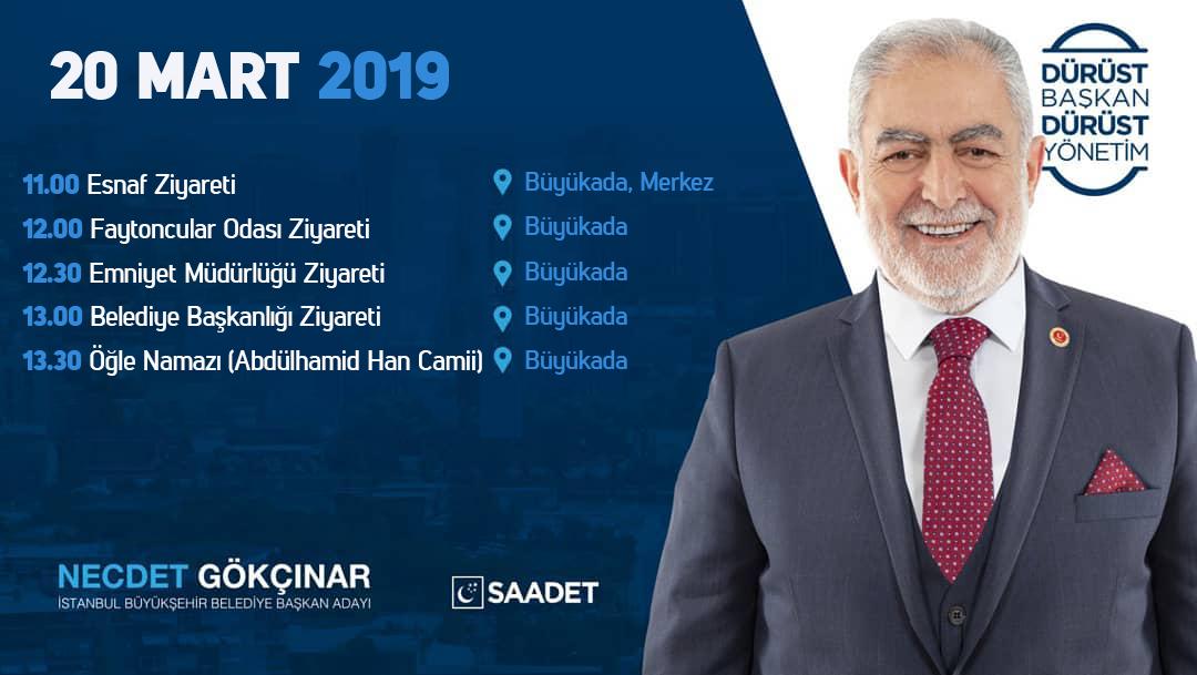 SaadetAdalar's tweet photo. 20 Mart Çarşamba (Yarın) İstanbul Belediye Başkanımız Necdet Gökçınar Bey'i Büyükada'mızda ağırlayacağız! Tüm dostlarımızı bekleriz. #Adalar #Büyükada #Kınalıada #Sedefada #Burgazada #DürüstBaşkanDürüstYönetim #Yerel2019 #İstanbul https://t.co/cKx3S5ngKO
