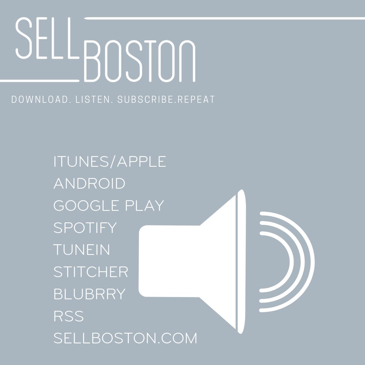 SellBoston's tweet photo. We do Real Estate good. And we talk about it even gooder. Go take a listen, then share and subscribe! #SellBoston #BostonRealEstate #SellBostonThePodcast #Podcast https://t.co/qnd9hnkjDK