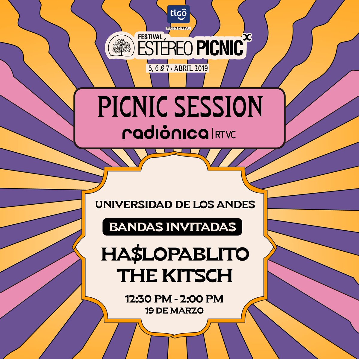 radionicafm's tweet photo. Hoy los protagonistas de #PicnicSession son @hazlopablito y @T_Kitsch 🎶 

Estamos en vivo desde la @Uniandes preparándonos para el @festereopicnic → https://t.co/zEkpot1JHH https://t.co/nCmiLNTq6k