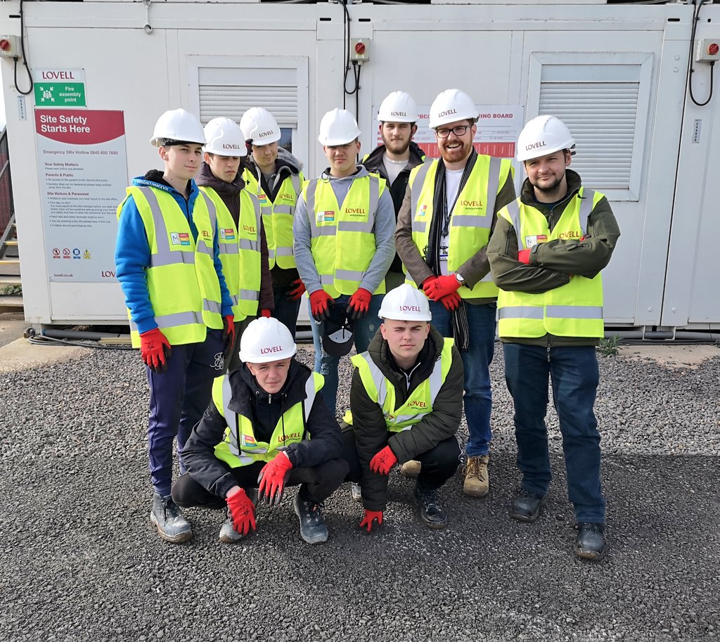 CymoeddILS's tweet photo. In the first of 3 site visits this week, our E3 Construction learners from Ystrad Mynach were shown around The Mill at Canton in Cardiff. A fantastic afternoon! Thanks to everyone at @OpenDoorsWeek &amp; @Lovell_UK 👷🏼‍♂️🔨👷🏻‍♂️ @ColegyCymoedd https://t.co/ZmICQGnHtg