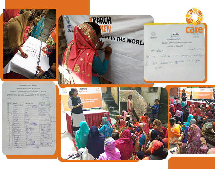 LottyRey's tweet photo. As part of global campaign #March4Women @CAREIndia with NGO partner Pahal, organized a session with women who work as domestic help. The session ensured that these women got to know about their rights and understood about harassment in the world of work. #ILC2019  @CAREGlobal https://t.co/AJXRAh2cE6