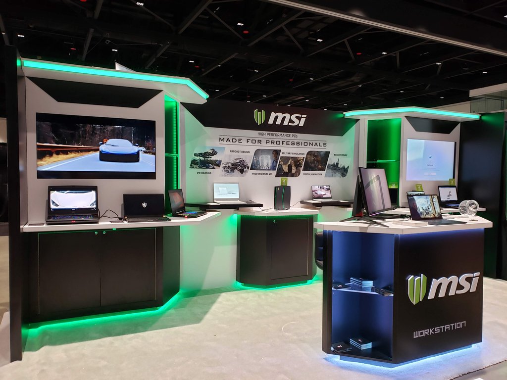 msiUSA's tweet photo. We out here at NVIDIA's GTC 2019! Come check out the WS65 Workstation at our booth #1323!
#WS65 Workstation: https://t.co/Nle1cMFypw
#Workstation #WSseries https://t.co/MV9TPZxKtE