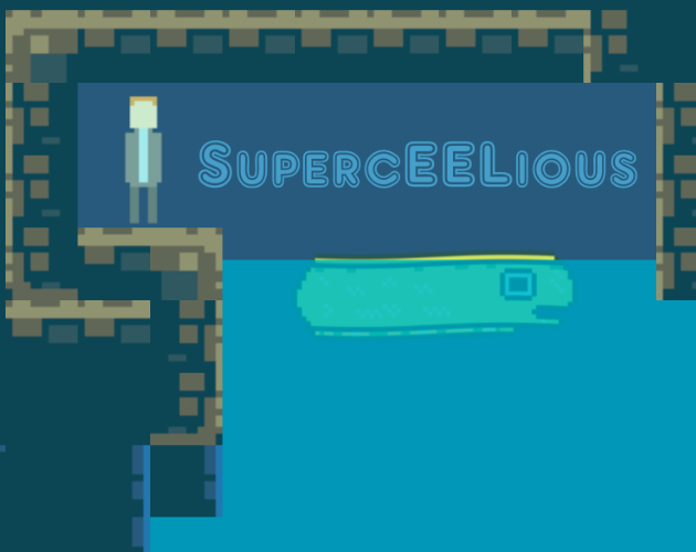 EvilObjective's tweet photo. My new web game SupercEELious is available today! Help Mr. Stank ride an Eel out of waterlogged cave...and beyond! 
https://t.co/nl1LZwI2w5 
#webgame #gamedev #construct3 https://t.co/54kSl8rw1g