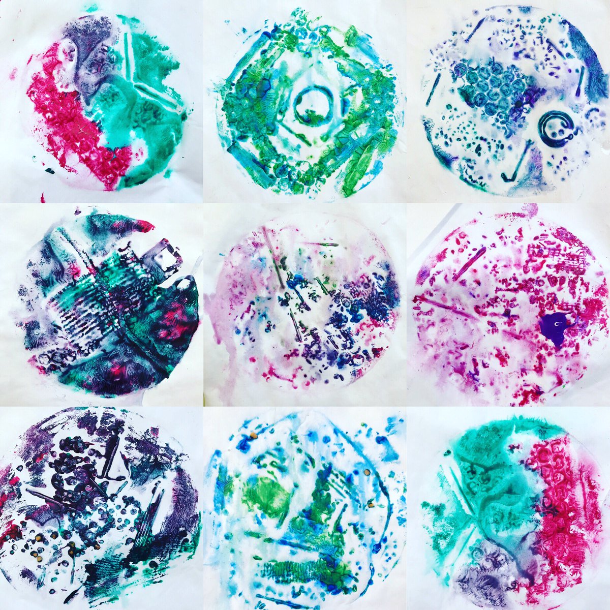 DonheadArt's tweet photo. Simply lovely LP1 #collograph speak for themselves! https://t.co/8UFjVxDM1q