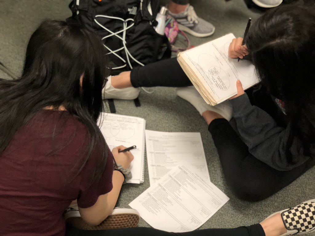 fhsmrsjohnson's tweet photo. @ThisIsFHS 4th hour ECS ladies comparing their strongest and weakest intelligences! #teachertakeover https://t.co/O89wFCnJqk