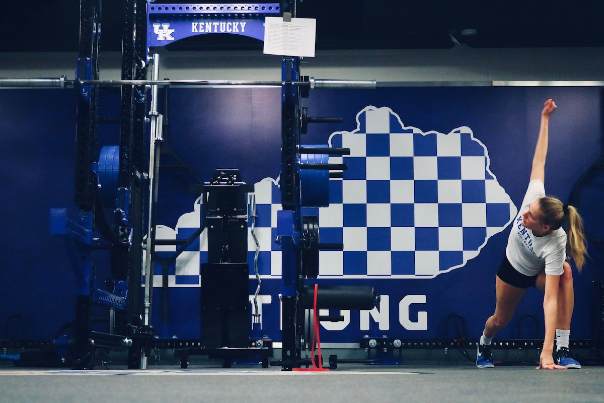 KentuckyVB's tweet photo. We'll make it a true #WildcatWednesday and feature the birthday girl Kendyl Paris:

🔵- Career-high 10 blocks vs. Mizzou
🔵- .349 attacking % in 2018
🔵- Logged more than 100 kills and 75 blocks in 2018
🔵- Two-time @SEC champion https://t.co/FRMeEG0amX