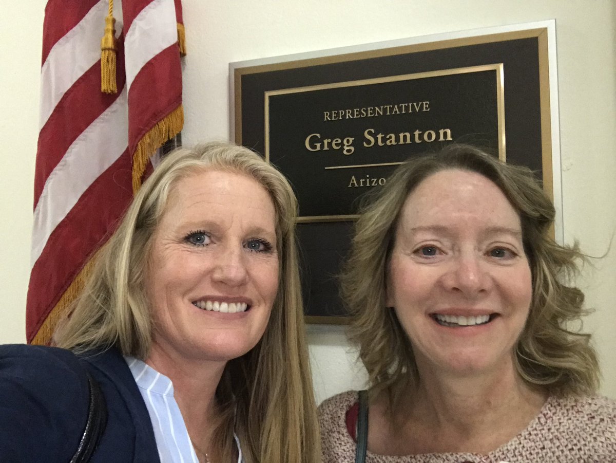 GiftedAZ's tweet photo. Gifted teacher Connie Crowley is keeping @gregstantonaz βs chair warm for him while Congress is in recess.
Sheβs working hard to fund the #Javits grant and keep #gifted in the HEA. Thank you for taking the time to meet with us!
#GiftedAwarenessWeek @NAGCGIFTED https://t.co/4gYJ5jGM20