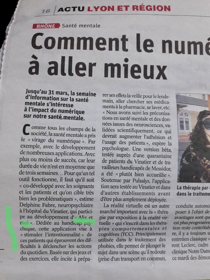 gbezie's tweet photo. AlixetMoi le programme dâentraĂźnement pour les patients #schizophrenes #lyon #psychiatrie #psychoses @Pulsalys @ronalpia tĂ©lĂ©chargez lâappli sur facebook @alixetmoilappli https://t.co/DUjkG0PUWa