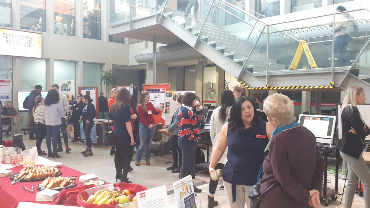 AndrewBassCDP's tweet image. The Experiential Education Showcase in Market Hall is a go.  Come and see some of the innovative course-based activities taking place @BrockUniversity #WILWeek + #coopweek #MyExperienceMyJourney