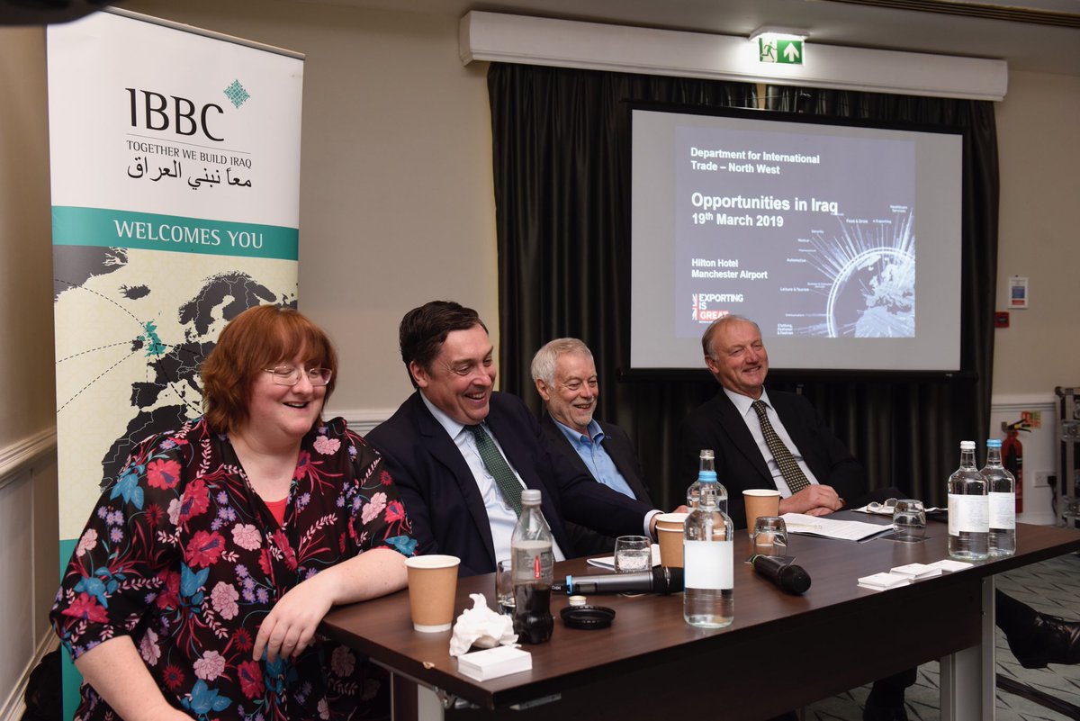 IBBC delighted to support <a href="/tradegovuk_NW/">Dept Business and Trade NW</a> &amp; @JonWilksFCO in Leeds: 'Iraq: New Land of Opportunity?' Exploring both the opportunities and the challenges of doing business in #Iraq #TogetherWebuildIraq⁩ #ExportingisGreat