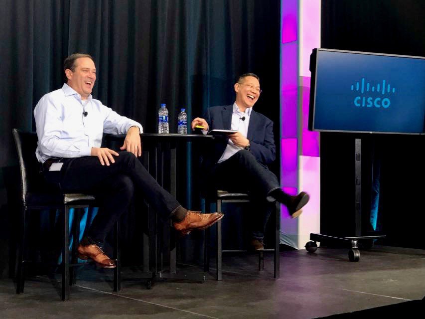 ChuckRobbins's tweet photo. Thank you to Irving and team for having me at the #CiscoOneOps All Hands - enjoyed spending time with you all this morning! @Cisco https://t.co/zeCnBA3hNX