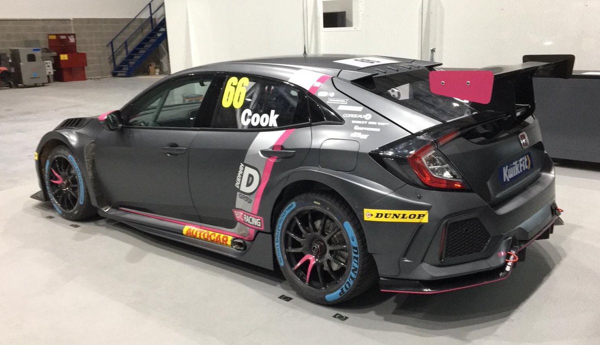 BTCC's tweet photo. 📸 FIRST LOOK

Covers off BTC Racing’s stunning new pair of FK8 Honda Civic Type Rs...

The outfit will be on track at Brands Hatch tomorrow with both @ChrisSmiley22 and @cooksport set to get behind the wheel.

#BTCC https://t.co/O9imj33zQS