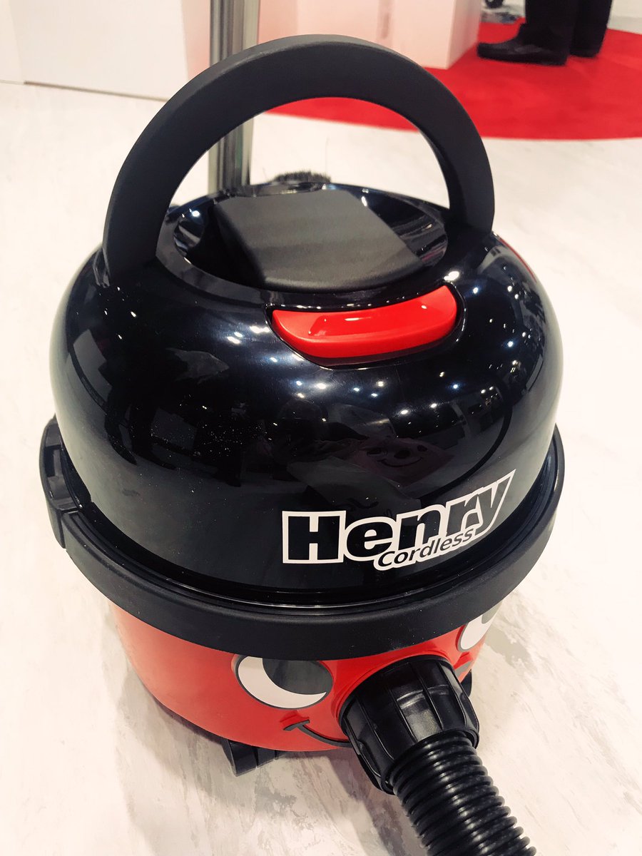 KB_Cleaning's tweet photo. We love this cordless Henry vacuum cleaner! #NumaticInternational #cleaningshow19 https://t.co/PaEzekSYxp
