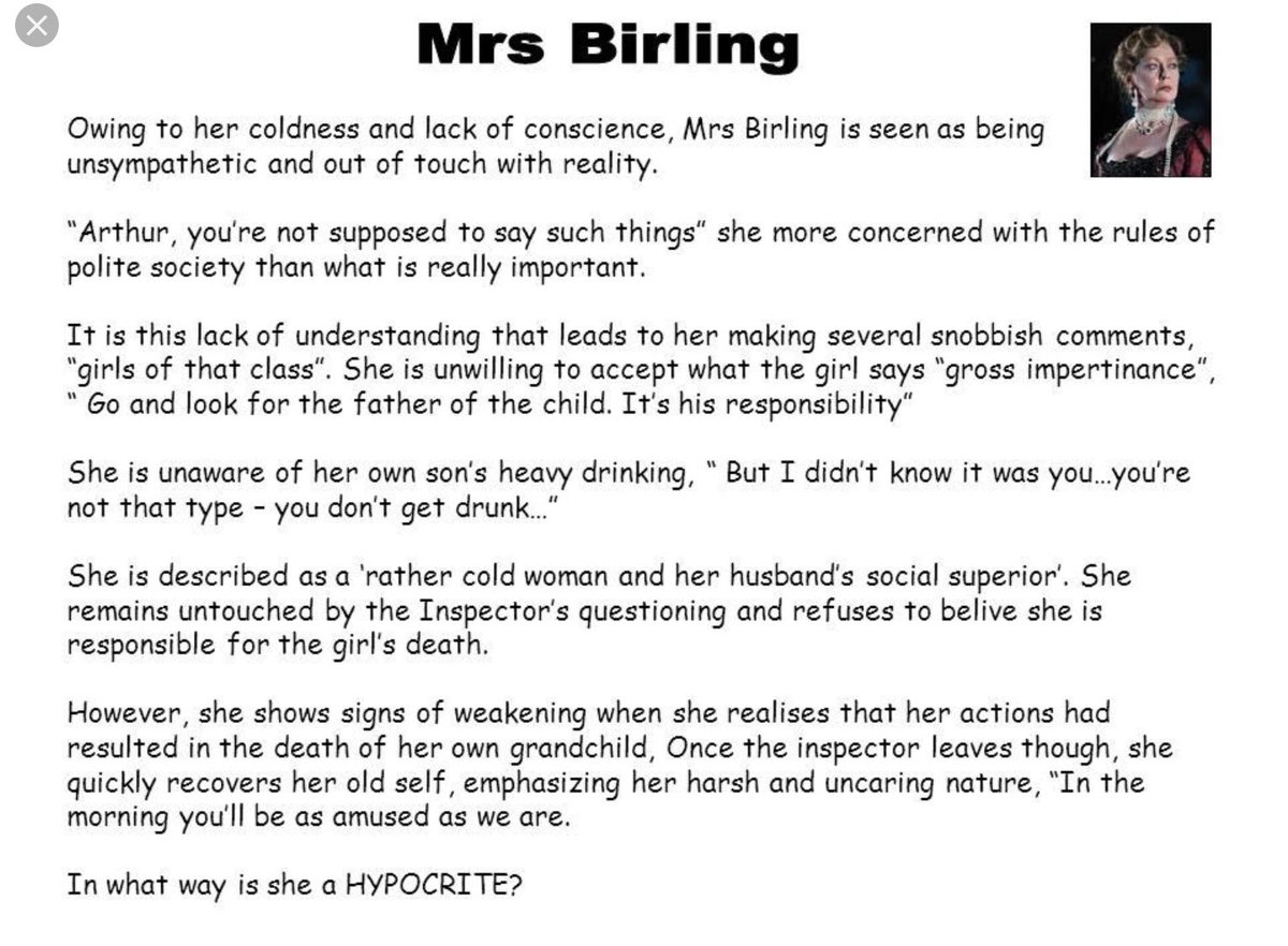 Mrs Birling Key Quotes - Spyrozones.blogspot.com