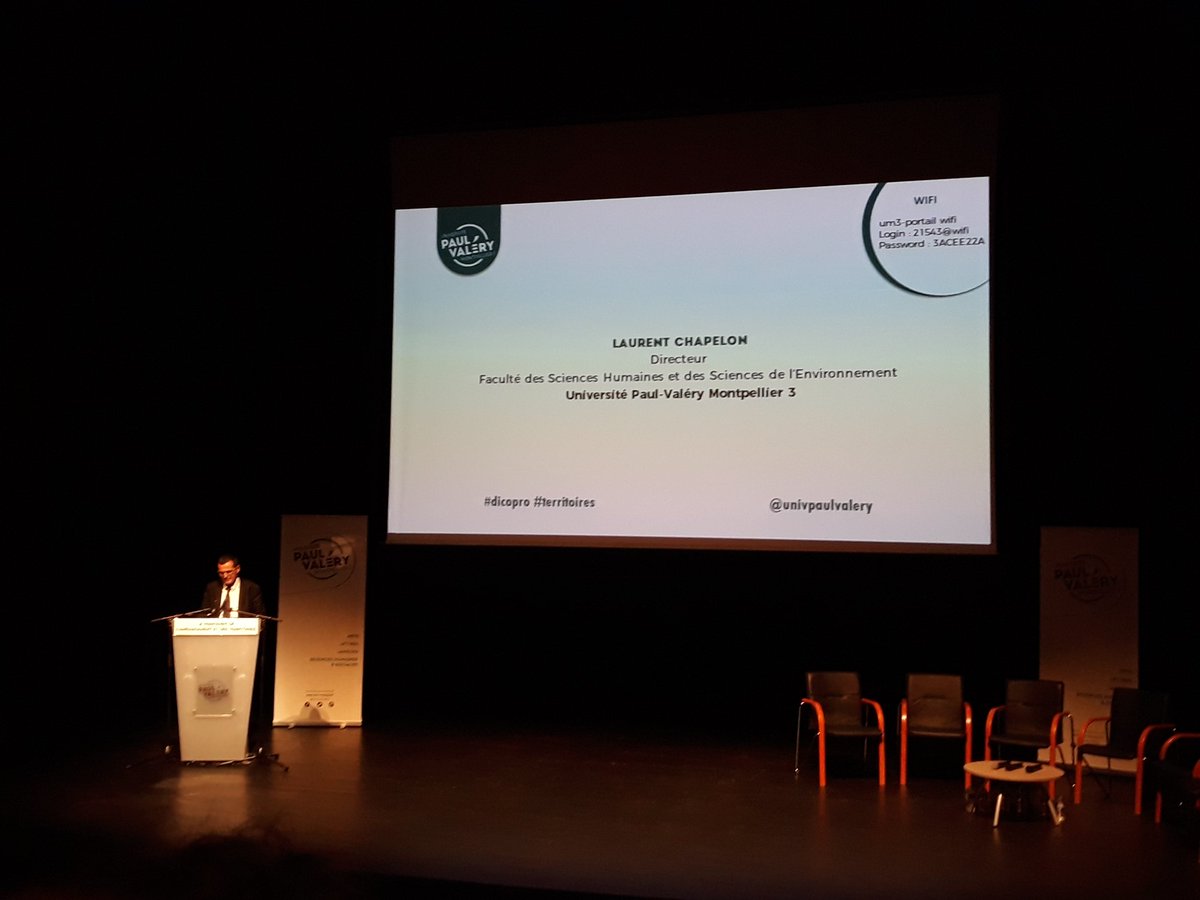 So_legrand_phie's tweet photo. Présente à l'@univpaulvalery pour l'inauguration du 4ème #DicoPro.

Consacré à l'aménagement et aux territoires, il est destiné à permettre une meilleure #orientation des lycéens et des étudiants.

@Fede_AGEM #Montpellier 

@leglobegeo @asso_histoires @AssoAcanthe https://t.co/oXyJw3cvqb