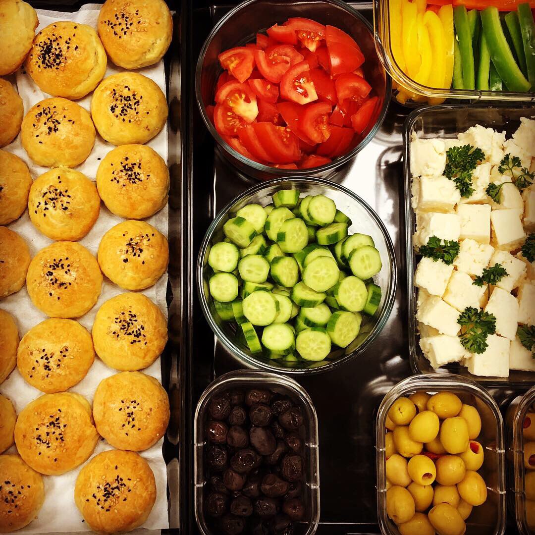PittLCTL's tweet photo. Welcome Back, Everyone! Are you hungry for Turkish Breakfast? Check out what students in TURKSH 1615 have been up to: olives, cheese, sour cherry jam, söğüş, tea, poğaça, and Elmalı pasta! Enjoy these mouth-watering pics! #PittTurkish #PittNow https://t.co/UDzdiibEQJ
