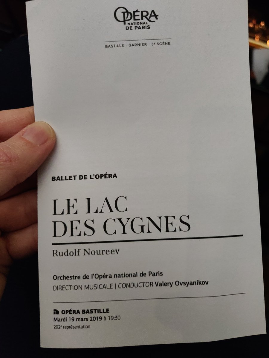 Christellerie's tweet photo. Allée M, rang 10, place 54 #soirée 49
#tutuland #lacdescygnes #onp https://t.co/DFUfRVkTkk