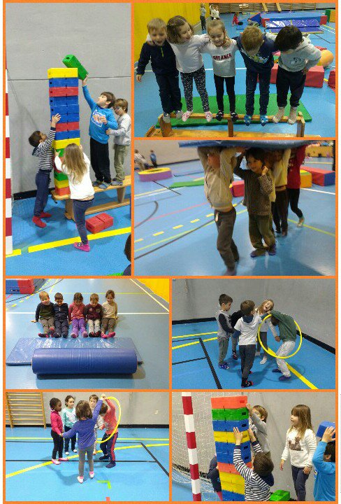 CEIPPareBPou's tweet photo. A #Psico els nins i nines de #5anys aprenem a cooperar, per parelles, en petits grups i tots junts #psicomotricitat #aprenemjunts #ReptesCooperatius #pensar #xerrar #acords #actuar #ajudar #jugar #coopedagogiamotriu https://t.co/ovGkxovjLI