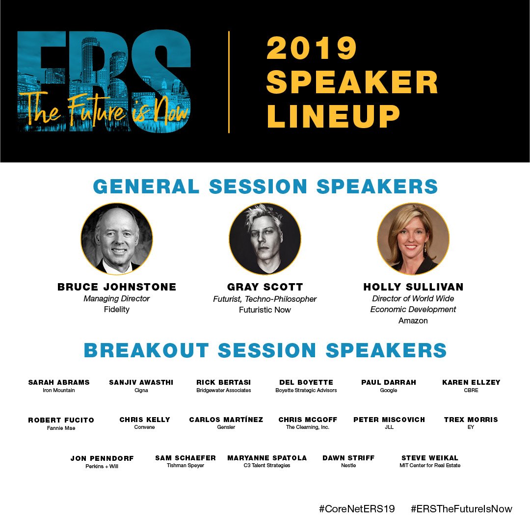 CoreNetERS's tweet photo. Make sure to click on the link below and check out our confirmed speakers for #CoreNetERS19! #Boston #ERSTheFutureIsNow #CoreNet #CRE #RealEstate

https://t.co/jfEdibHIcZ https://t.co/f5qbn0tqc5