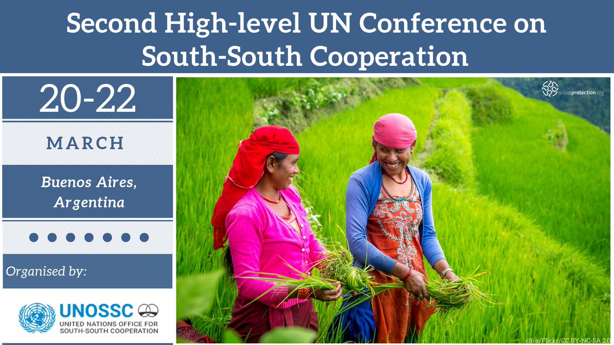 SP_Gateway's tweet photo. #UpcominEvent: The Second High-level United Nations Conference on #SouthSouthCooperation will be held in Buenos Aires, Argentina, 20-22 March 2019. Find more information here: https://t.co/3osI47V0SS #BAPA40 https://t.co/kKyGYEOUjA