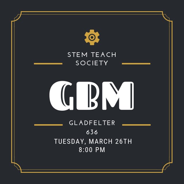 TUstemteach's tweet photo. Just a reminder that our next GBM is next Tuesday! https://t.co/wy0LqqDJaW