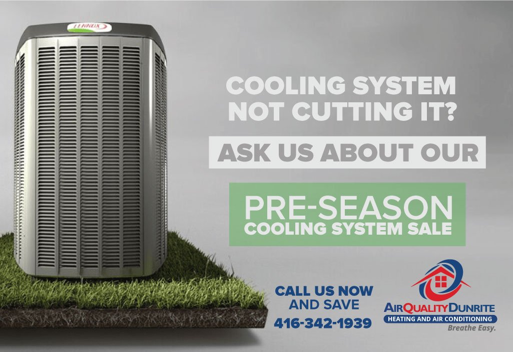 AirQualityDunr's tweet photo. Cooling System Not Cutting It? Ask about our Preseason Cooling System Sale. Call 416-342-1939 https://t.co/Wmop9P7RgS https://t.co/FUWjOAVRUm