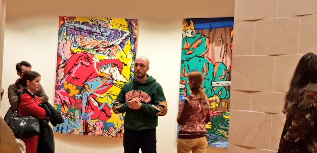 XibulArt's tweet photo. #SMV389 : introduction de la visite guidée par l'artiste #LouisGranet lui-même 😊👍
#PeintureSousPression #Lux #Collectionsocietegenerale https://t.co/eIwBsplTYQ