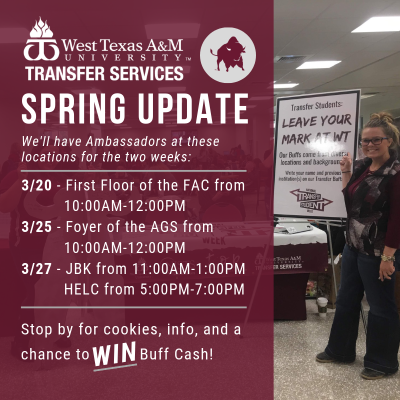 WT_Transfer's tweet image. The weather is warming up and so are we! 
Swing by one of these locations over the next 2 weeks to grab a cookie, win some buff cash, and mingle with our Ambassadors!