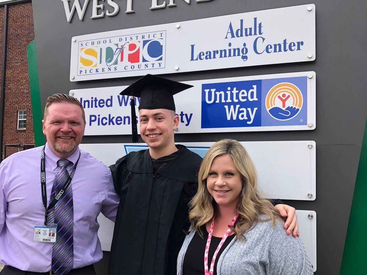 Special moment created for this young man last week! Impromptu graduation for completing his GED.