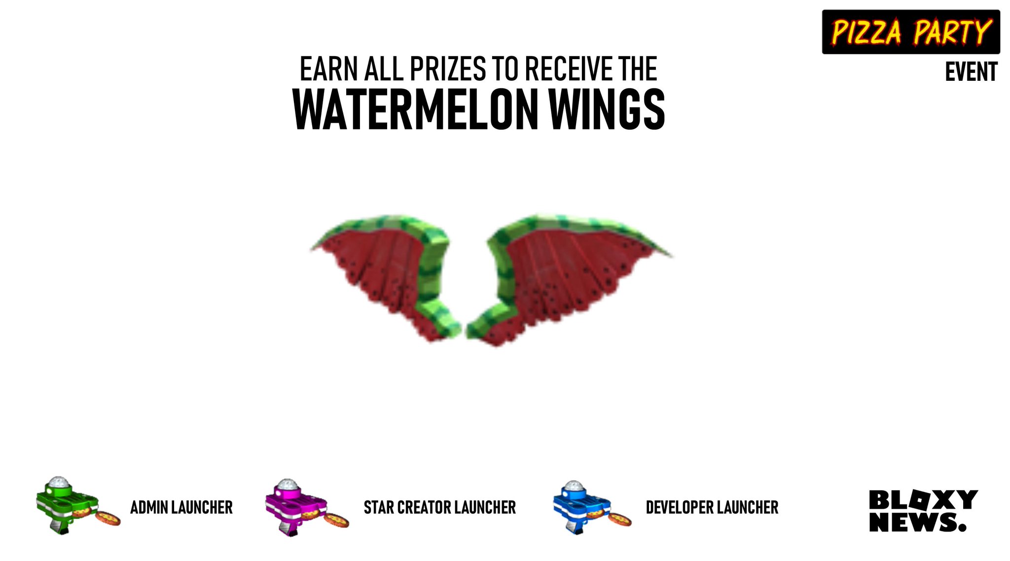 Bloxy News Pa Twitter Earn All The Prizes Above To Receive The Grand Prize Watermelon Wings - party free boombox admin roblox