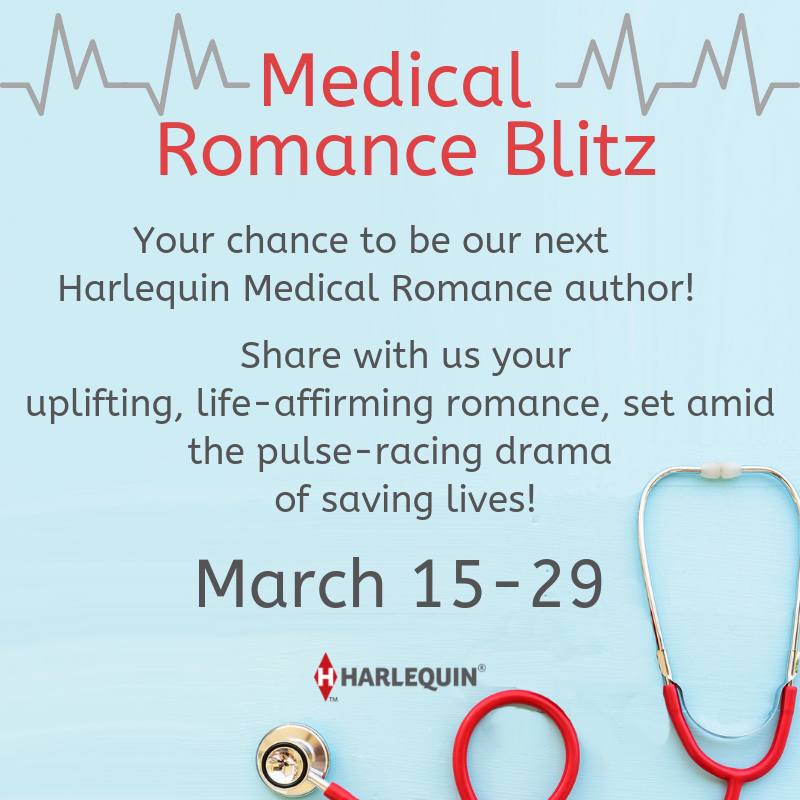 Join editors <a href="/CarlyMByrne/">Carly Byrne</a>, <a href="/cellisharlequin/">Charlotte Ellis</a>, <a href="/SheilaHodgson/">Sheila Hodgson</a>, <a href="/EditorBritton/">Victoria Britton</a> for a Q&amp;A in the Harlequin Writing Community on Facebook March 20th at 11 a.m. Eastern. They'll be answering your questions about the #MedicalRomanceBlitz. bit.ly/2HIad1u