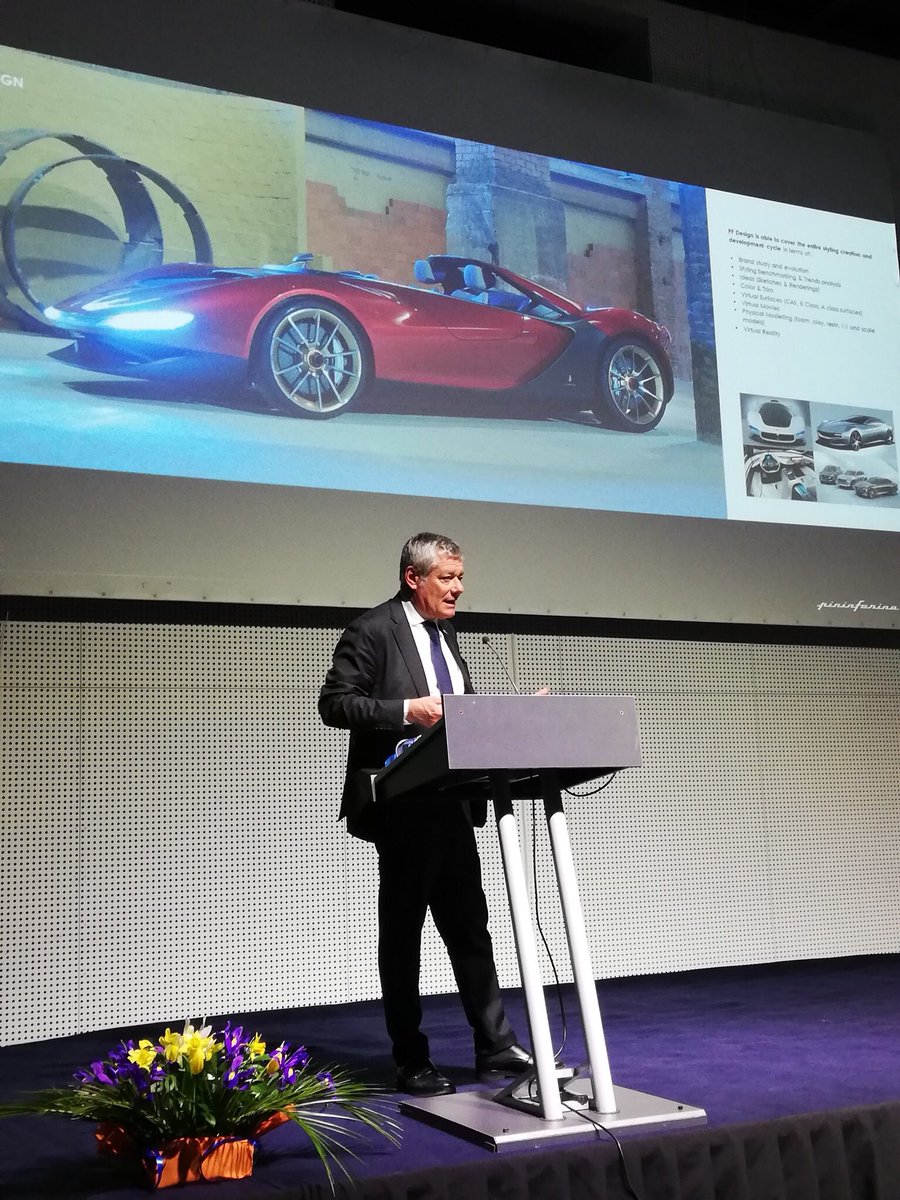Pininfarina #design, tradition and #innovation. The excellence of our company celebrated by @confibulgaria in Sofia with a conference by Paolo #Pininfarina #italiandesignday